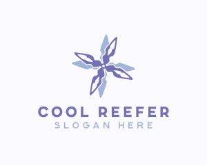 Fan Propeller Cooling logo design