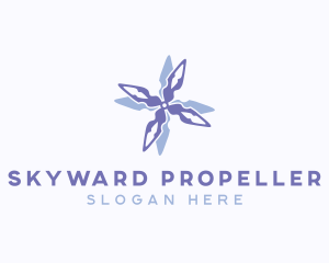 Fan Propeller Cooling logo design