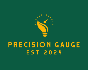 Gauge - Bulb Energy Gauge logo design