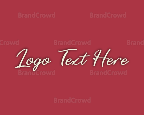 Retro Cursive Business Logo