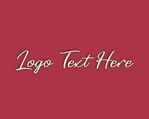Simple - Retro Cursive Business logo design