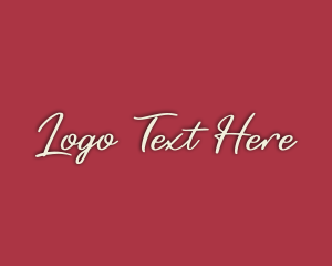 Retro Cursive Business Logo