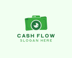 Dollar Bills Camera  logo design