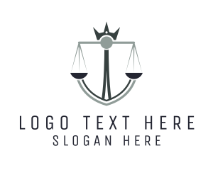 Judge - Royal Justice Scale logo design
