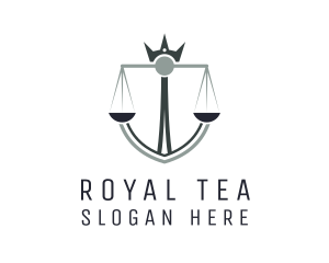 Royal Justice Scale  logo design