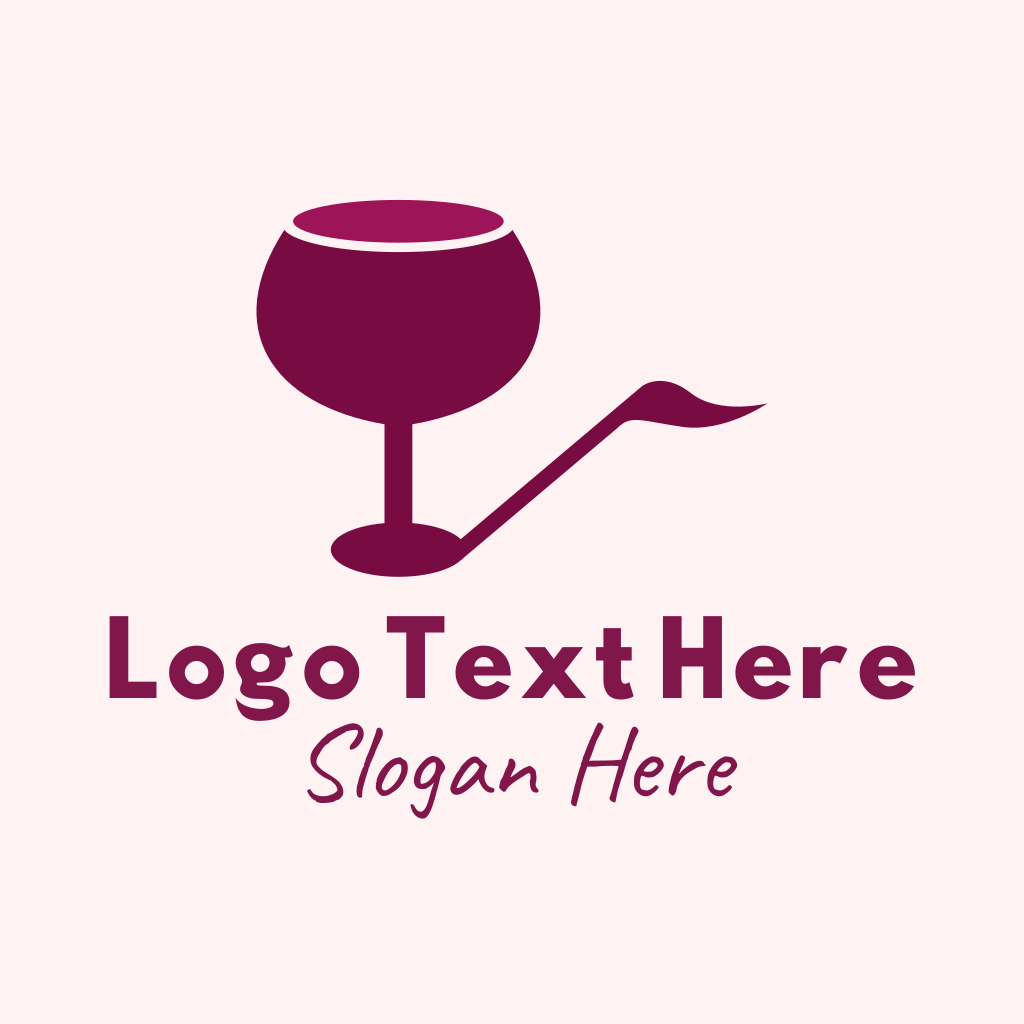 Wine Glass Music Note Logo | BrandCrowd Logo Maker