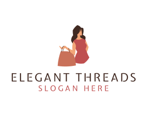 Womenswear - Fashion Woman Bag logo design