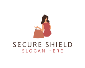 Online Shopping - Fashion Woman Bag logo design