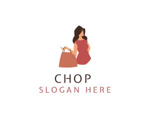Fashion Woman Bag logo design