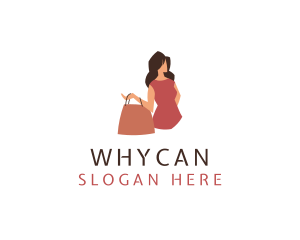 Womenswear - Fashion Woman Bag logo design