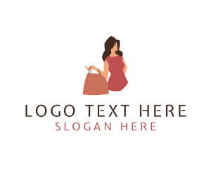 Womenswear - Fashion Woman Bag logo design