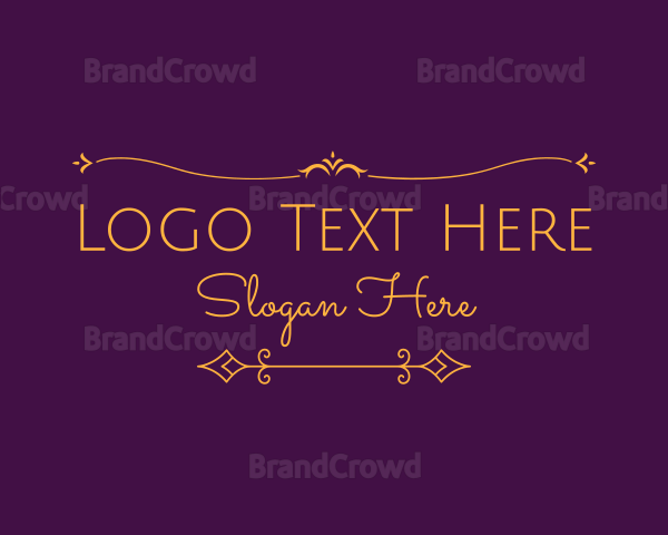 Luxurious Elegant Text Logo