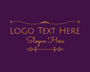 Mansion - Luxurious Elegant Text logo design