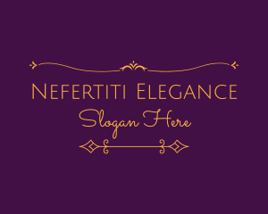 Luxurious Elegant Text logo design