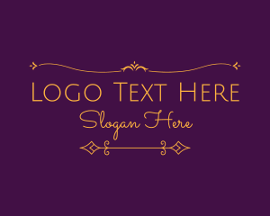Luxurious Elegant Text Logo