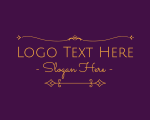 Rich - Luxurious Elegant Text logo design