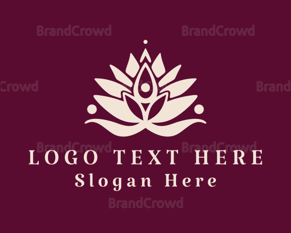 Human Lotus Petals Logo