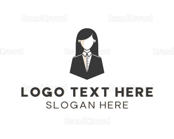 Woman Business Supervisor Logo