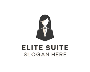 Woman Business Supervisor logo design