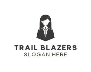 Woman Business Supervisor logo design