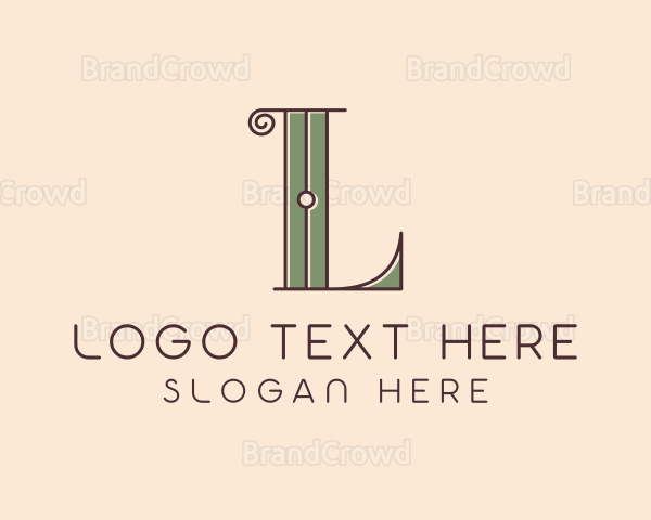 Interior Designer Letter L Logo