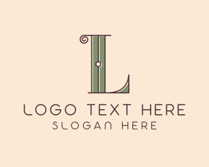 Typography - Interior Designer Letter L logo design