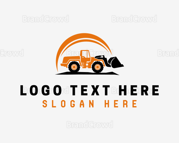 Wheel Loader Construction Logo