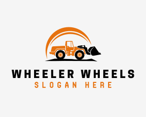 Wheel Loader Construction logo design