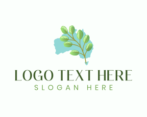 Eucalyptus Leaf Botany Logo