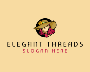 Womenswear - Female Hat Fashion logo design