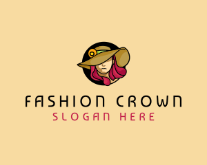 Hat - Female Hat Fashion logo design