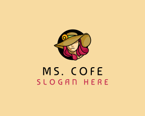 Female Hat Fashion logo design