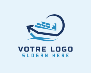Container Ship Arrow Logo