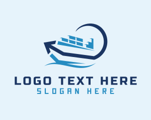 Container Ship Arrow Logo