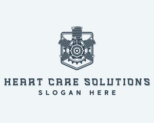 Engine Mechanic Maintenance logo design