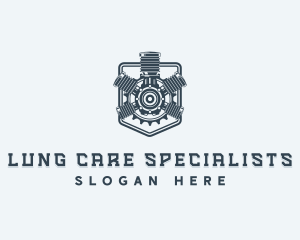 Engine Mechanic Maintenance logo design