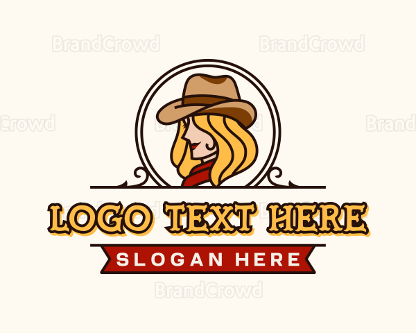 Cowgirl Texas Ranch Logo