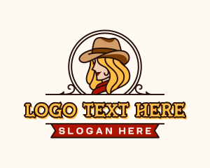 Cowgirl - Cowgirl Texas Ranch logo design