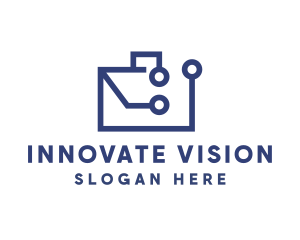 Innovations Circuit Briefcase logo design