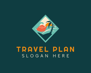 Itinerary - Travel Cruise Destination logo design