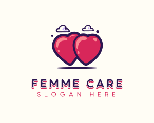 Heart Love Care  logo design