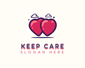 Heart Love Care  logo design