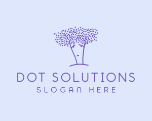 Dot - Sad Purple Tree logo design