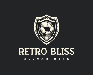 Nostalgia - Vintage Soccer Ball Emblem logo design