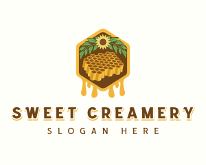 Natural Sweet Honeycomb logo design