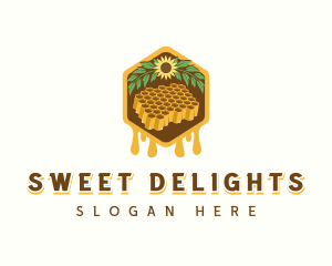 Natural Sweet Honeycomb logo design