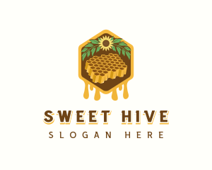 Honeycomb - Natural Sweet Honeycomb logo design