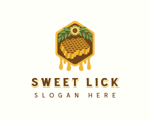 Natural Sweet Honeycomb logo design