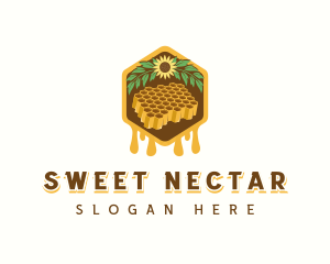 Natural Sweet Honeycomb logo design