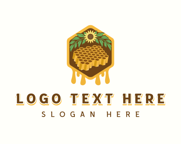 Spread - Natural Sweet Honeycomb logo design